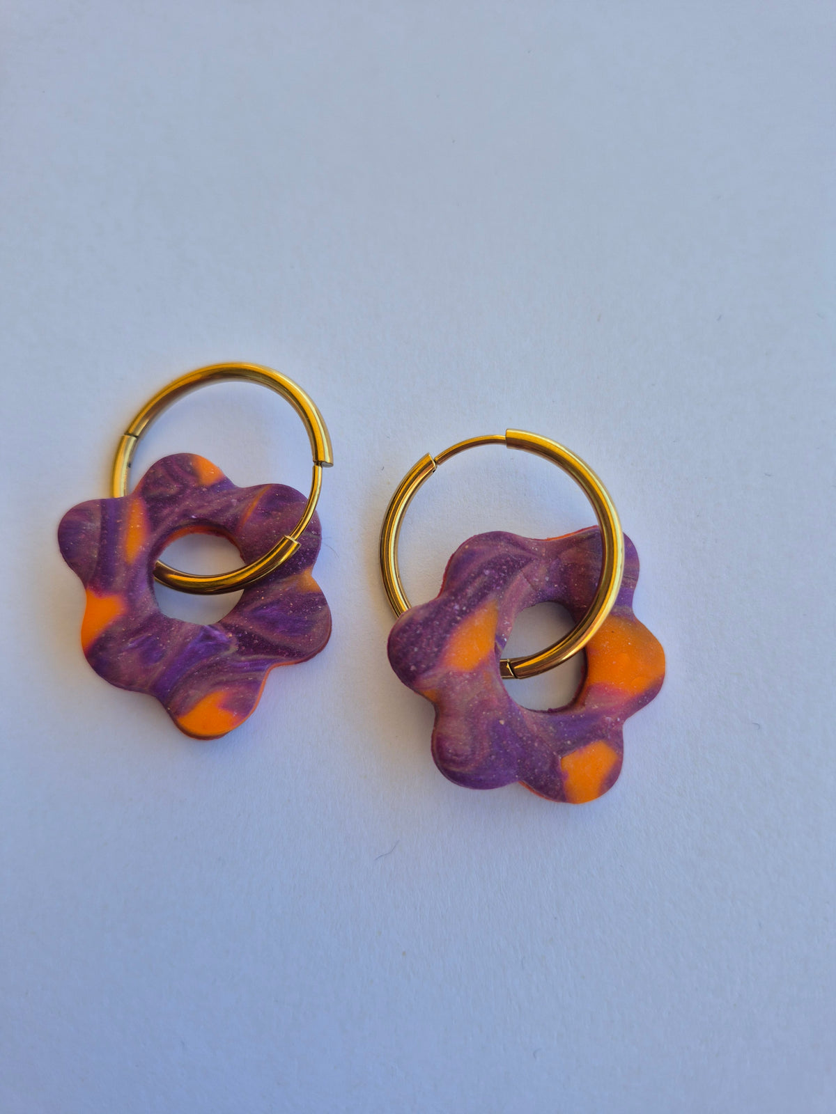 Pendientes Flor en aro