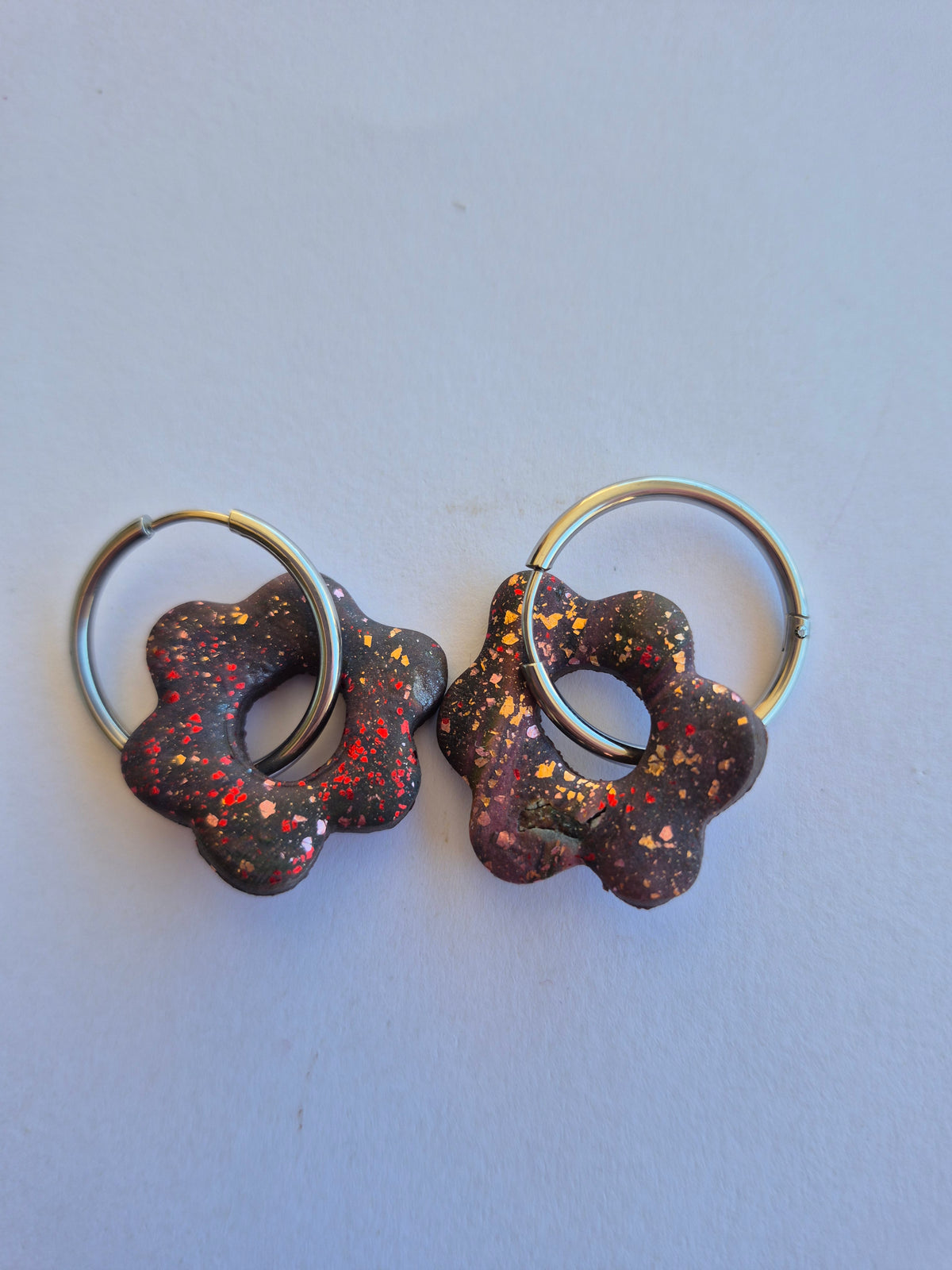 Pendientes Flor en aro