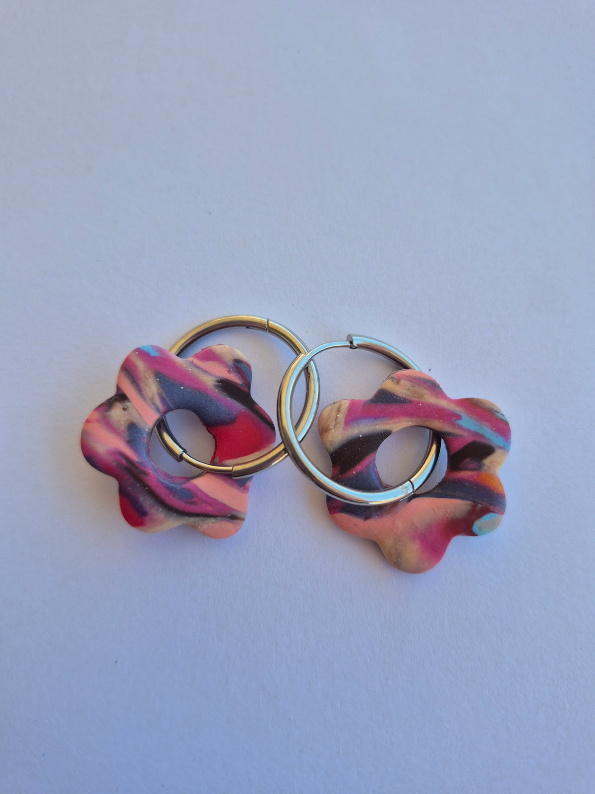 Pendientes Flor en aro