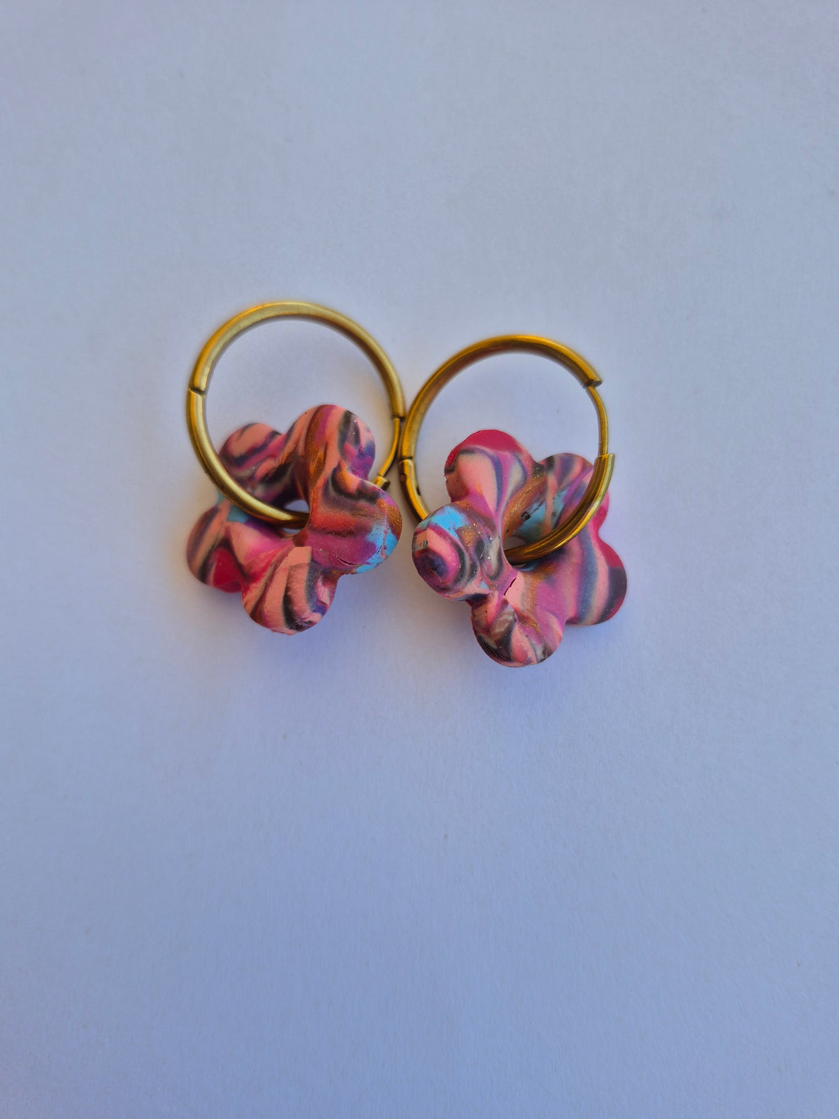 Pendientes Flor en aro