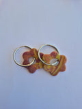 Pendientes Flor en aro