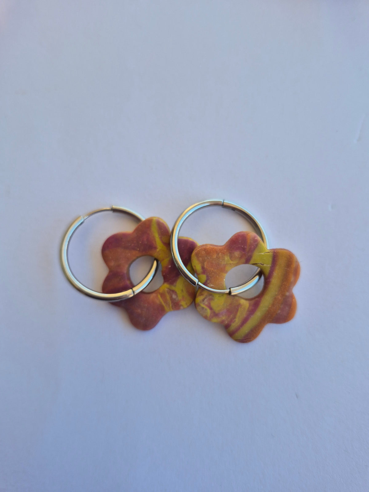 Pendientes Flor en aro